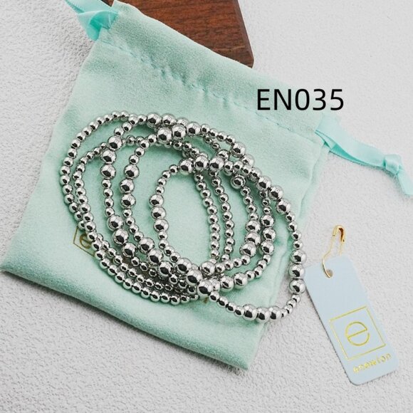 Enewton Platinum Bead Five-Piece Bracelet Set - Picture 5 of 5